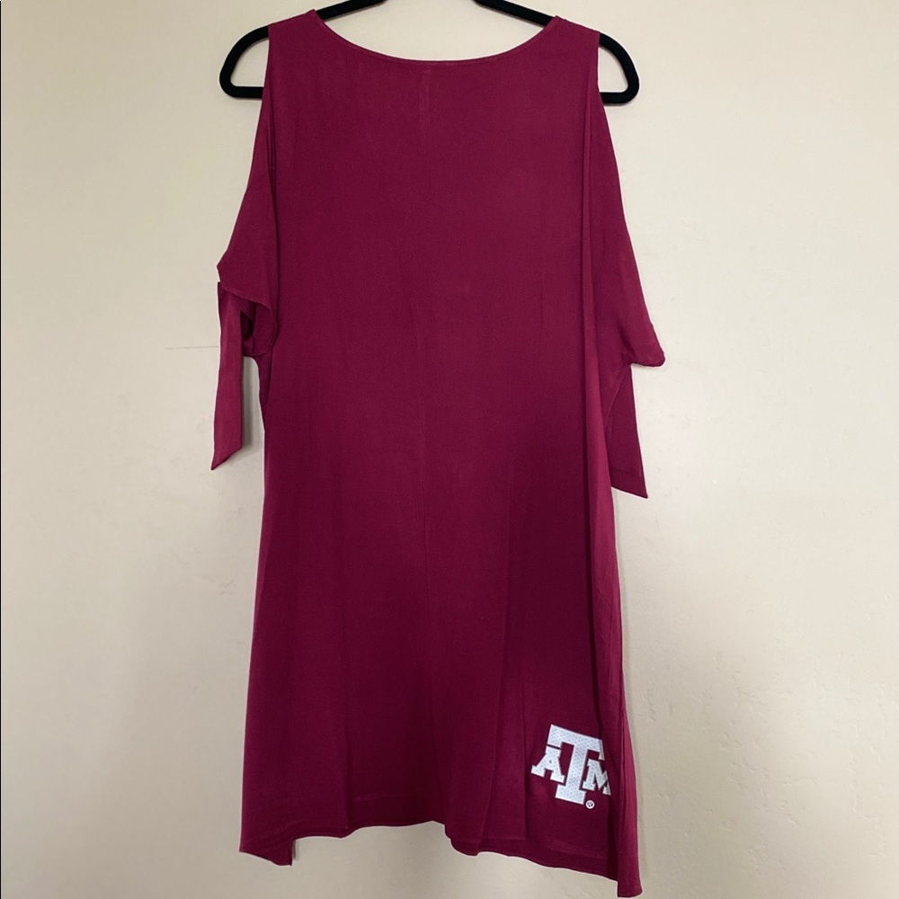 Texas A&M Aggies "Flawless Flow" Cold Shoulder Shift Dress